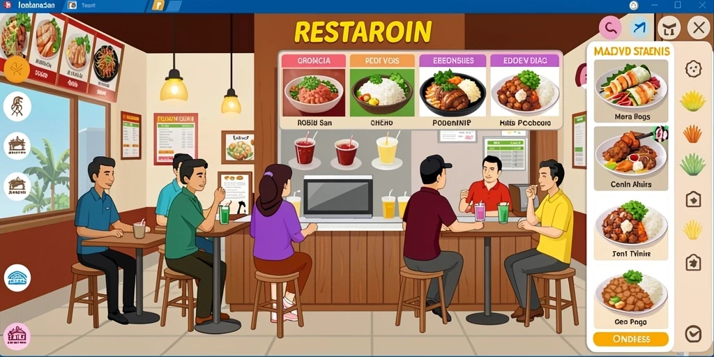 Tangkapan layar menampilkan karakter utama dalam misi seru.