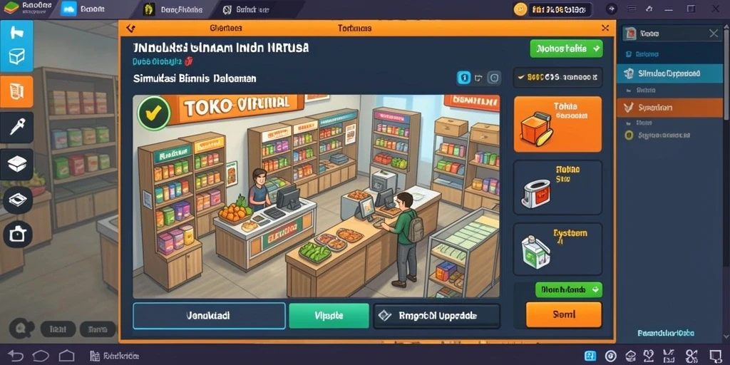 Tampilan menu utama yang menarik dan mudah dinavigasi.