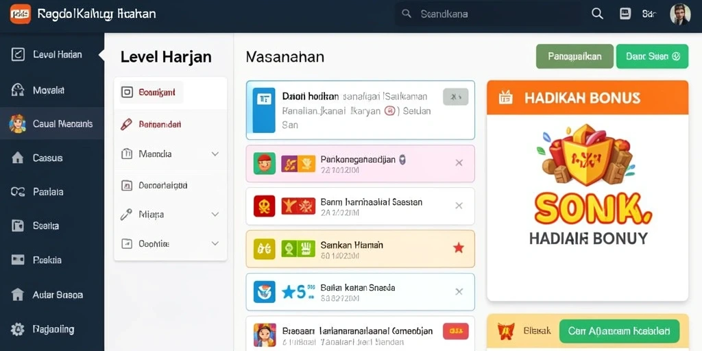 Tampilan antarmuka yang menarik dan user-friendly.