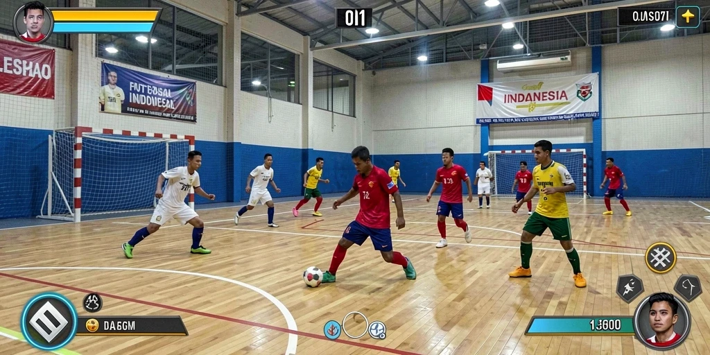 Screenshot menampilkan karakter utama dalam aksi.