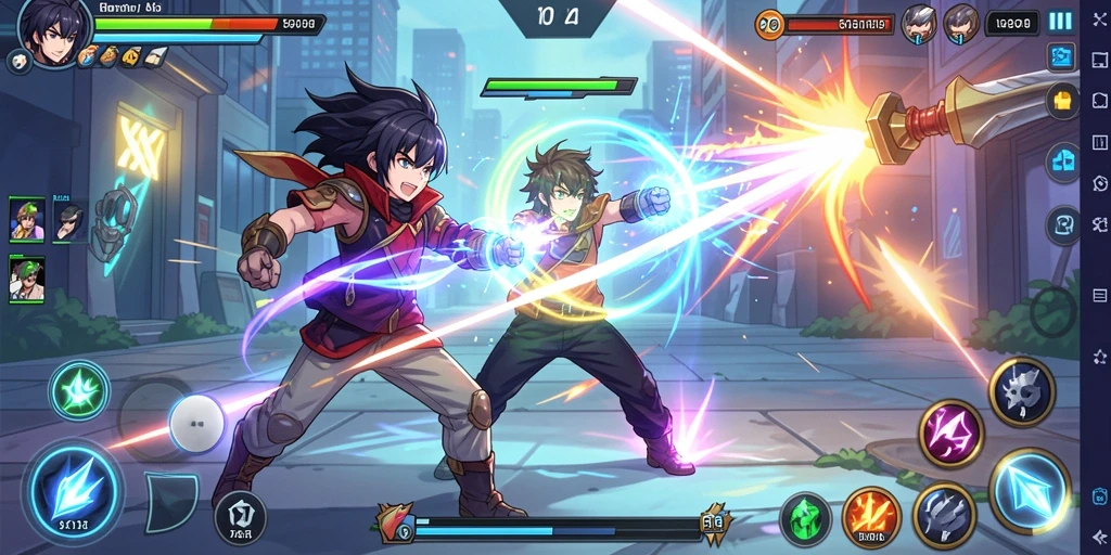 Tangkapan layar dari gameplay intens di PGG68.